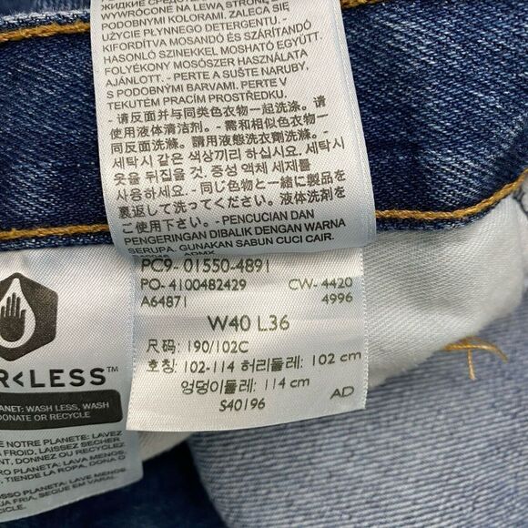 Levi's Men's 550 Medium Wash Red Tab Denim Jeans 36x34 S40196 - Picture 6 of 15